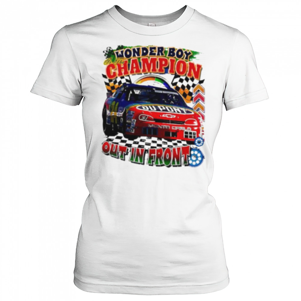 Jeff Gordon Wonder boy champion Dupont race car Nascar shirt Women's T-shirt