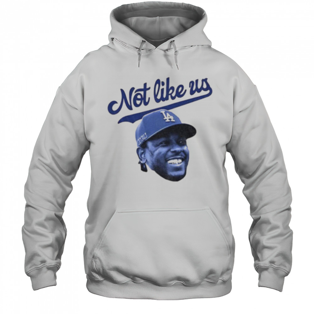 Kendrick Lamar big head Los Angeles Dodgers MLB Baseball not like us shirt Hoodie