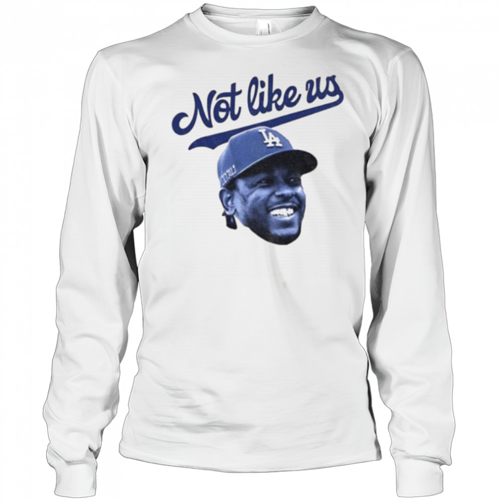 Kendrick Lamar big head Los Angeles Dodgers MLB Baseball not like us shirt Long Sleeved