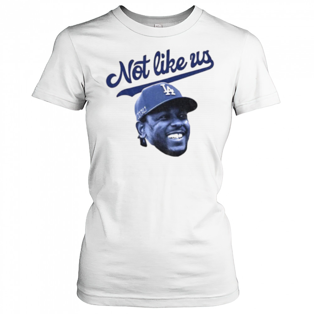 Kendrick Lamar big head Los Angeles Dodgers MLB Baseball not like us shirt Women's T-shirt