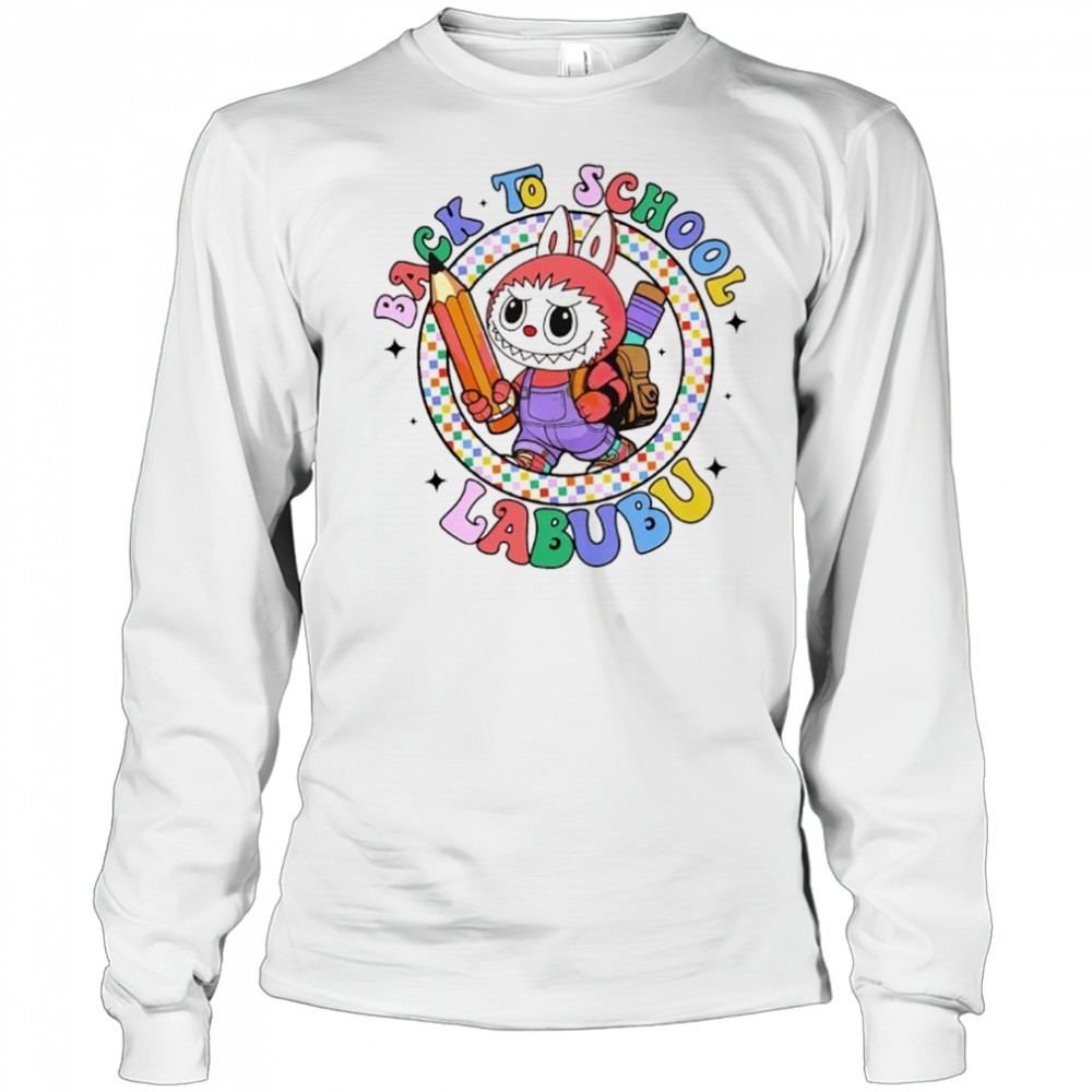 Labub Back to School bunny pencil shirt Long Sleeved