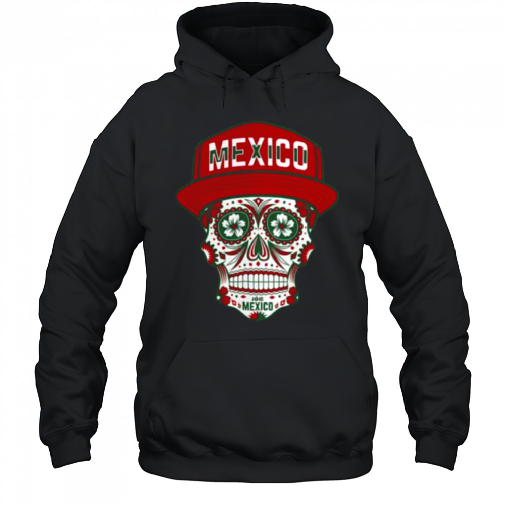 Mexico Fanatics Branded Sugar Skull Black Shirt Hoodie