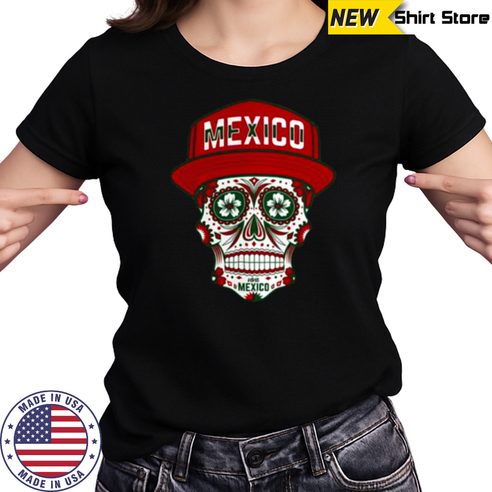 Mexico Fanatics Branded Sugar Skull Black Shirt Women's T-shirt