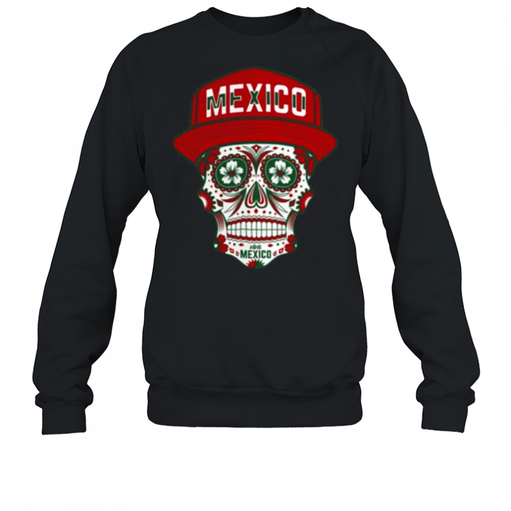 Mexico Fanatics Branded Sugar Skull Black Shirt Sweatshirt