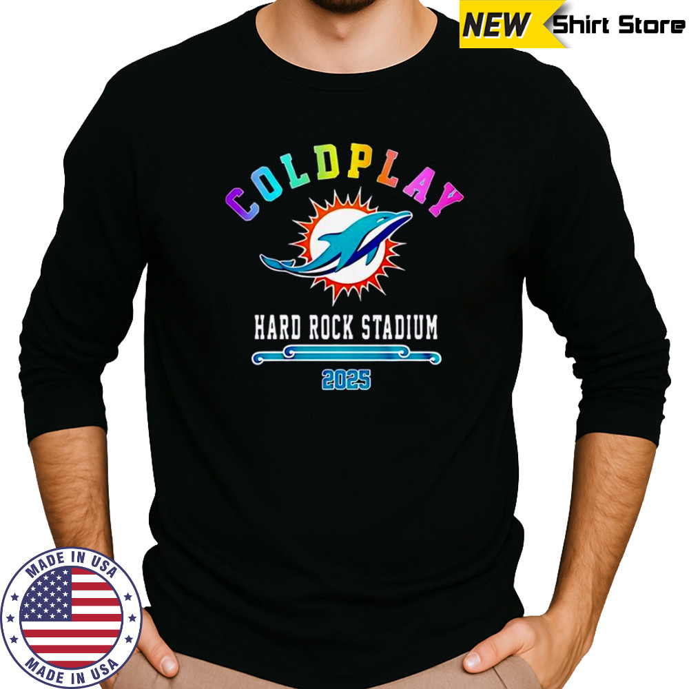 Miami Dolphins X Coldplay Special Edition 2025 T-Shirt Long Sleeved