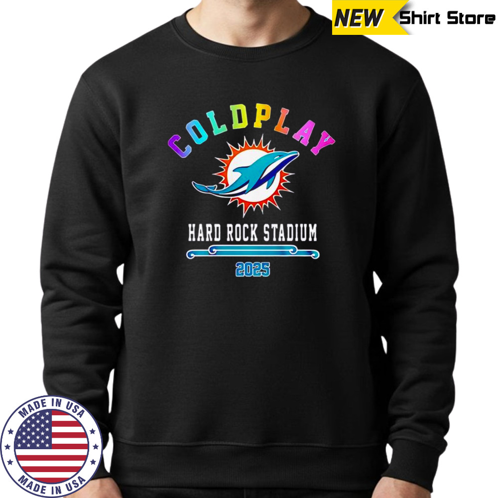Miami Dolphins X Coldplay Special Edition 2025 T-Shirt Hoodie