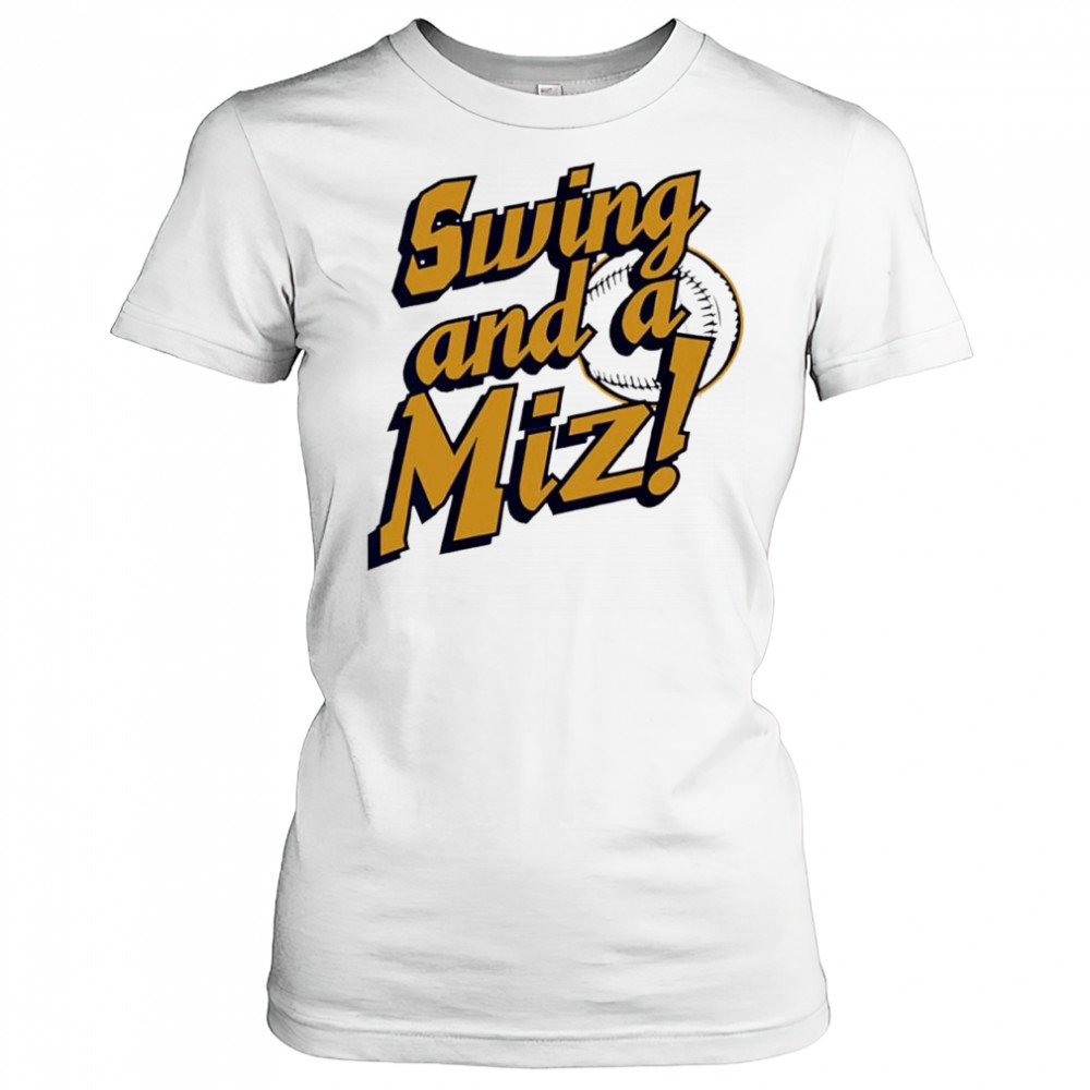 Milwaukee Brewers Jacob Misiorowski Swing and a Miz shirt Women's T-shirt