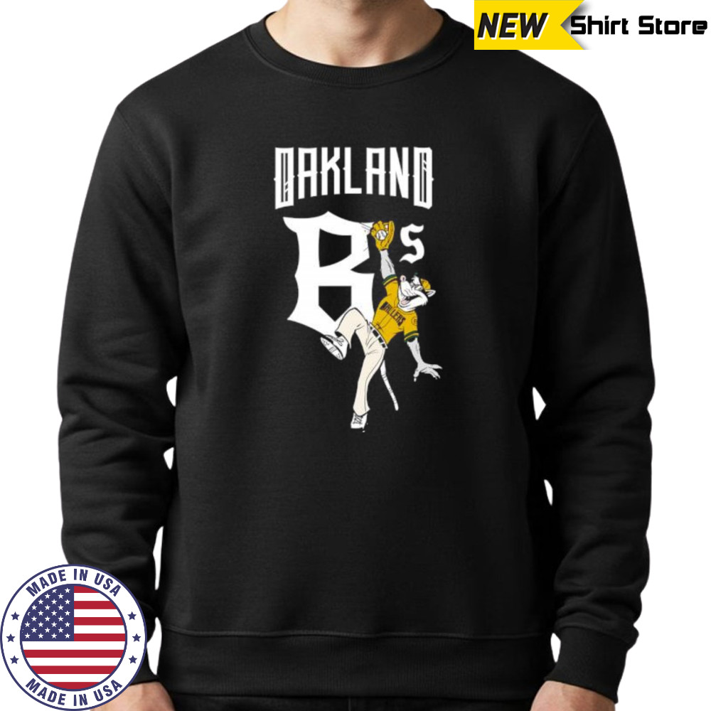 Oakland Athletics mascot ball catcher shirt Hoodie