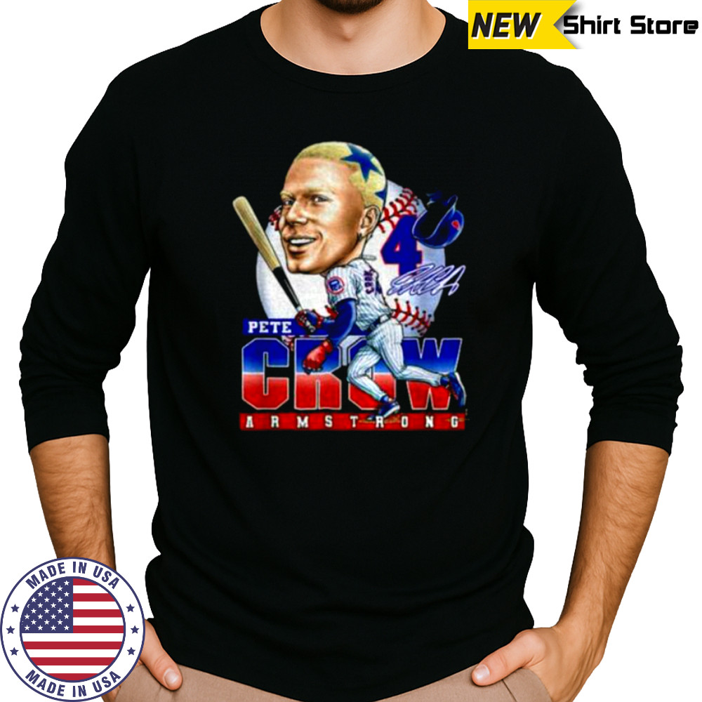 Pete Crow Armstrong Chicago Baseball cartoon big head MLB 2025 signature shirt Long Sleeved