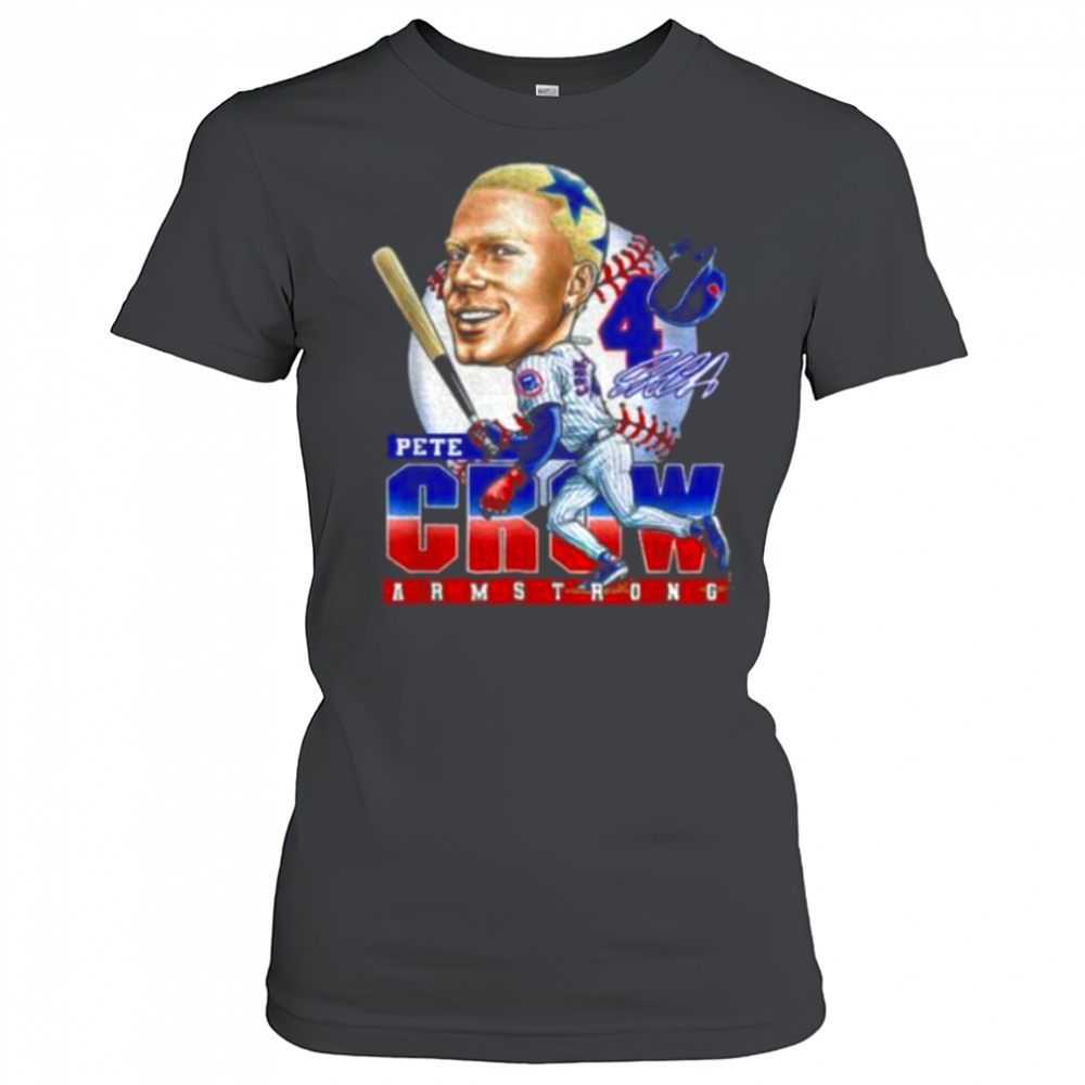 Pete Crow Armstrong Chicago Baseball cartoon big head MLB 2025 signature shirt Women's T-shirt