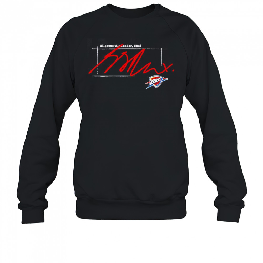 Shai Gilgeous-Alexander Oklahoma City Thunder signature shirt Sweatshirt