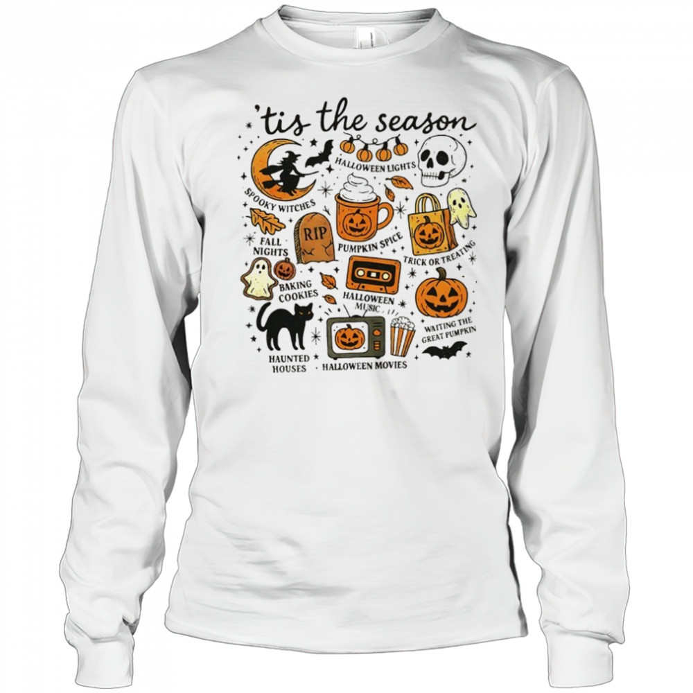 Spooky vibes ’tis the season Halloween shirt Long Sleeved