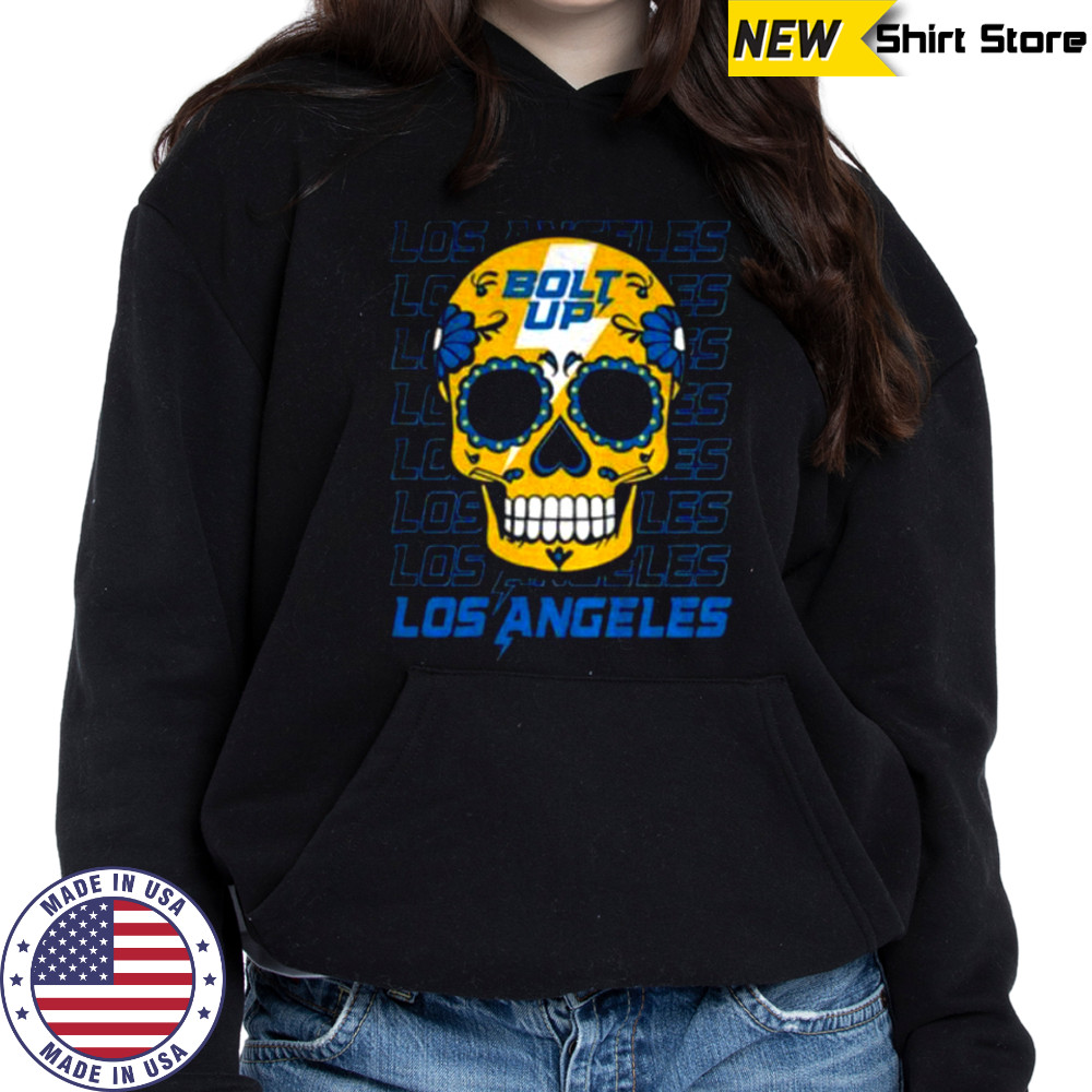 Sugar Skull Bolt Up Los Angeles Chargers MLB baseball 2025 gift for fans shirt Sweatshirt