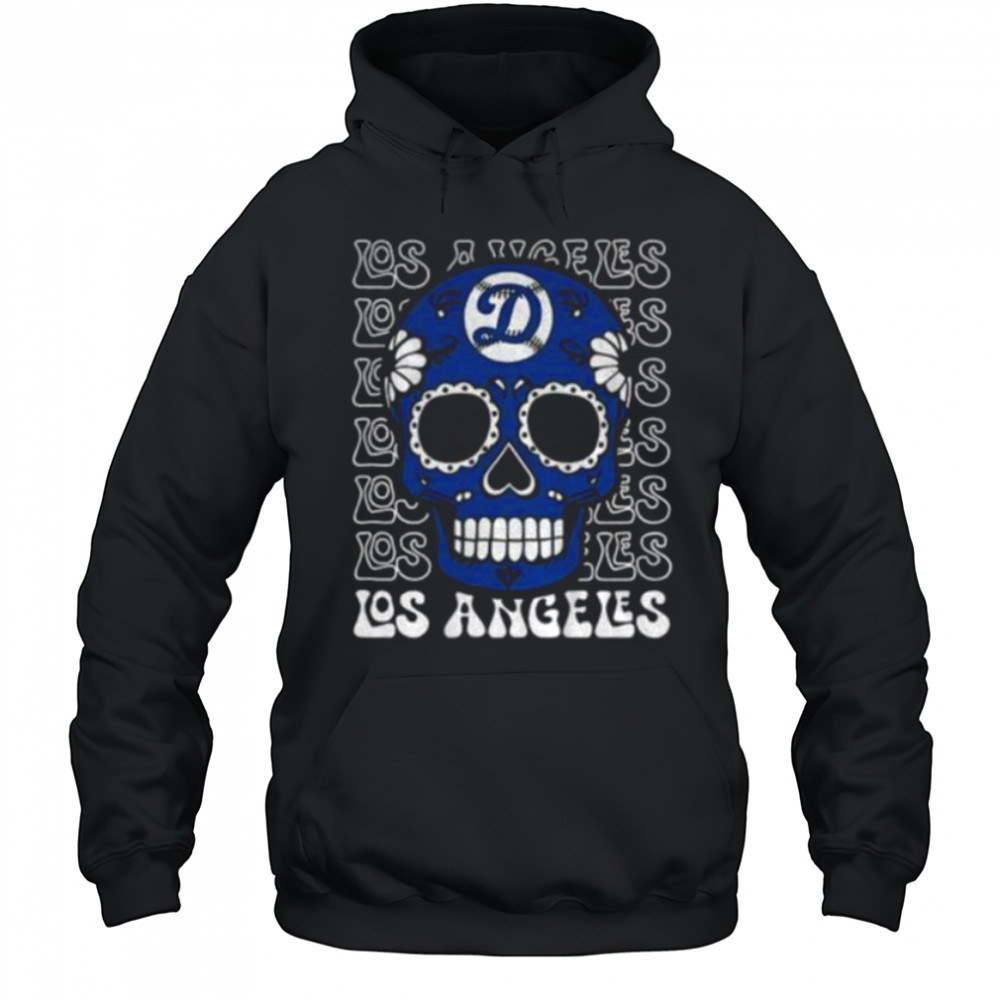 Sugar Skull Los Angeles Dodgers MLB baseball 2025 gift for fans shirt Hoodie