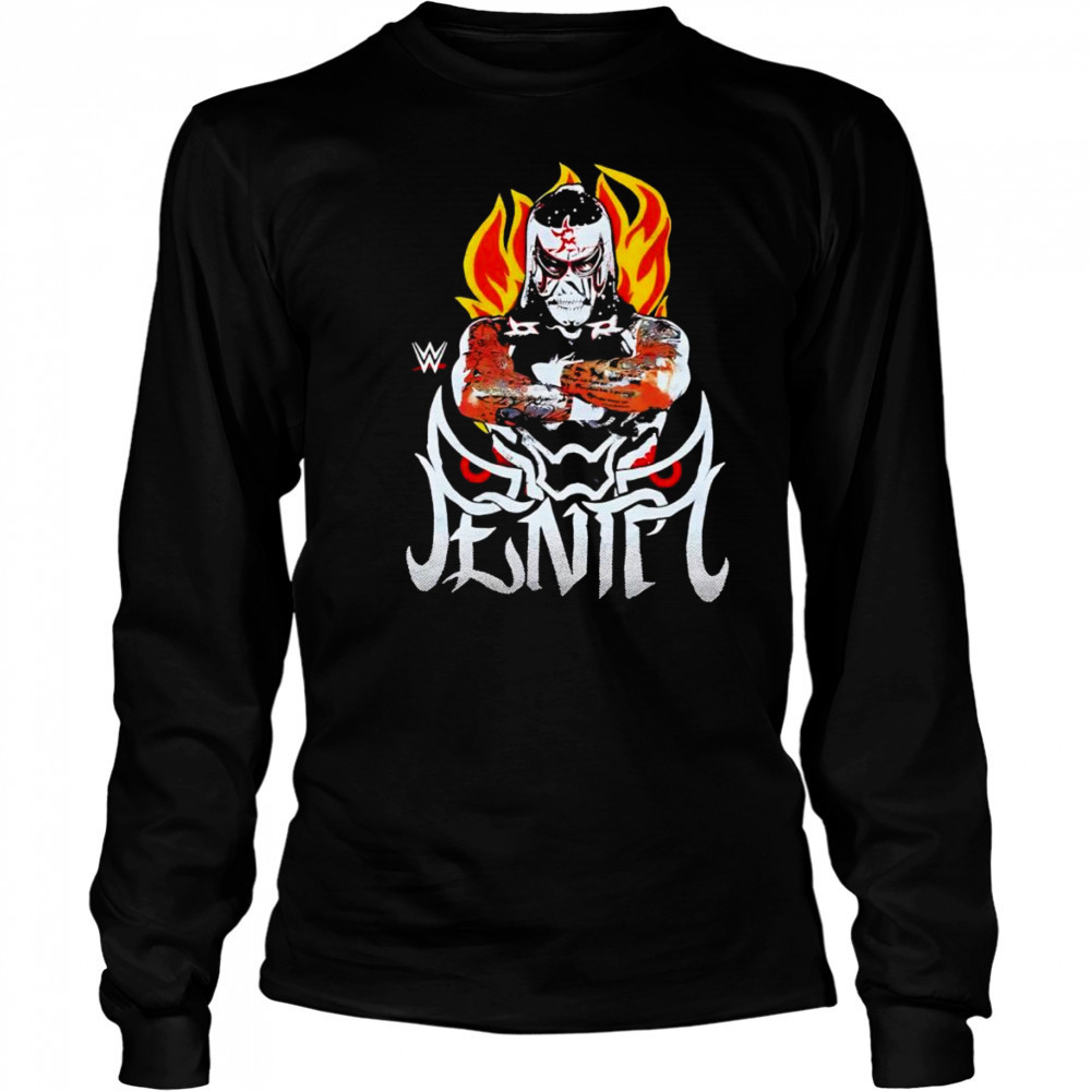 WWE Pénta flames shirt Long Sleeved
