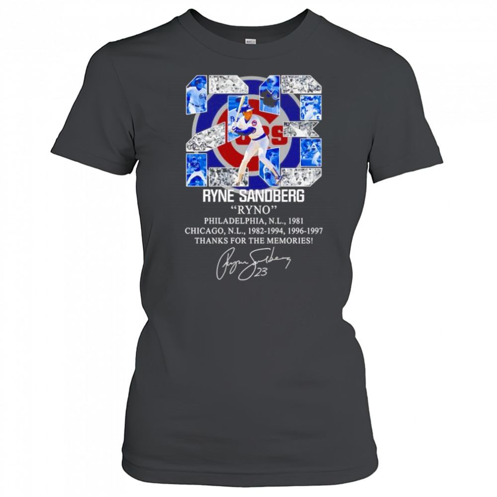23 Ryne Sandberg Ryno thanks for the memories shirt Women's T-shirt