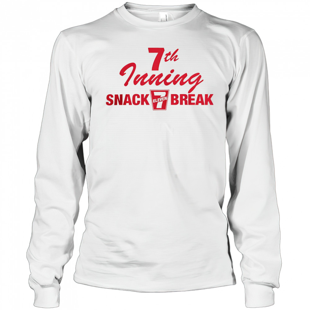 7th Inning Snack Break shirt Long Sleeved