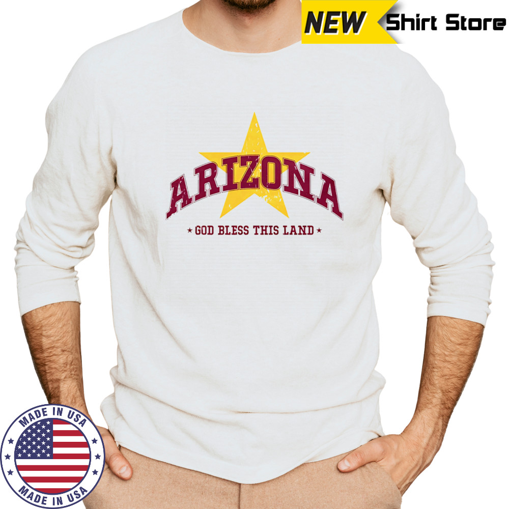 Arizona God bless this land shirt Long Sleeved