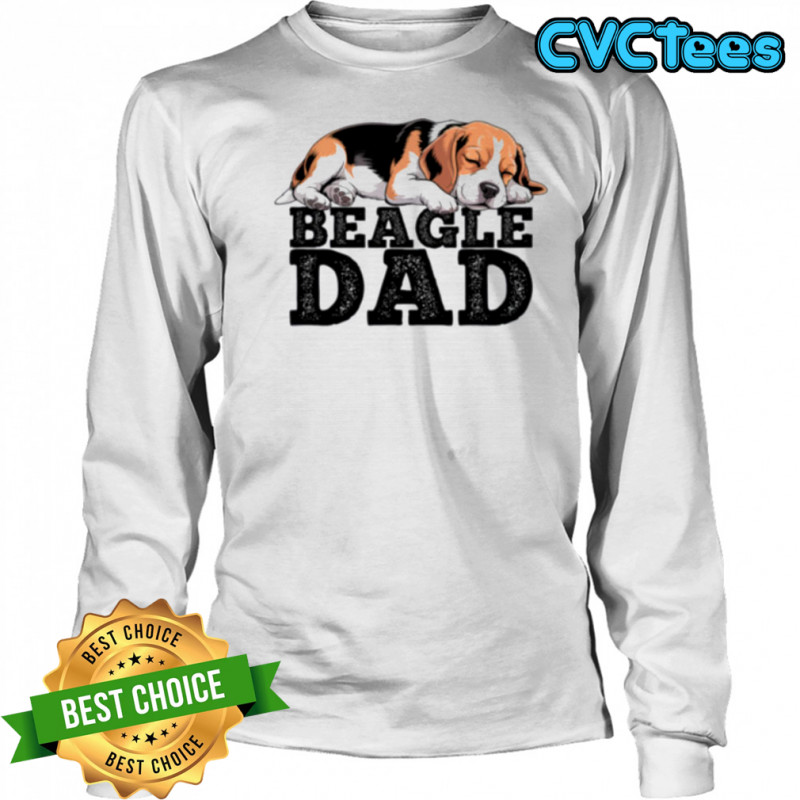 Beagle Dad Dog Shirt Long Sleeved