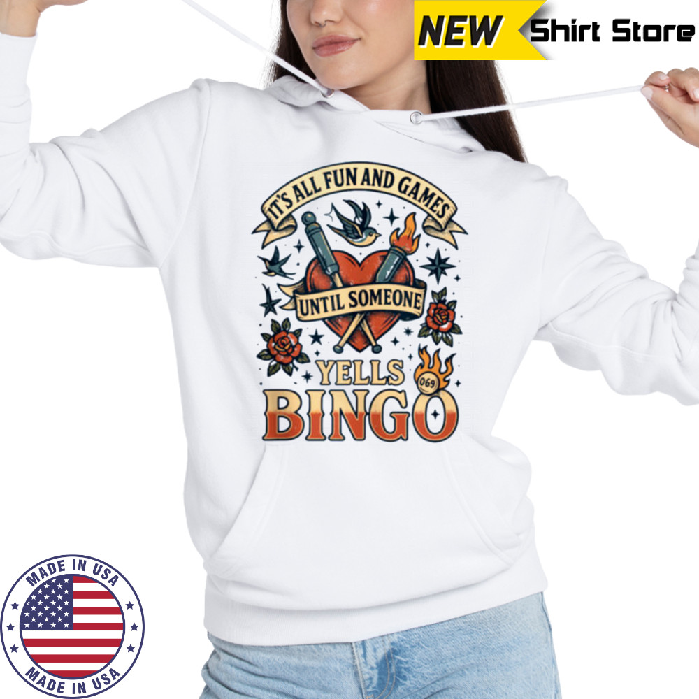 Bingo Tattoo Tee Mom Lucky Bingo Queen Top Shirt Sweatshirt