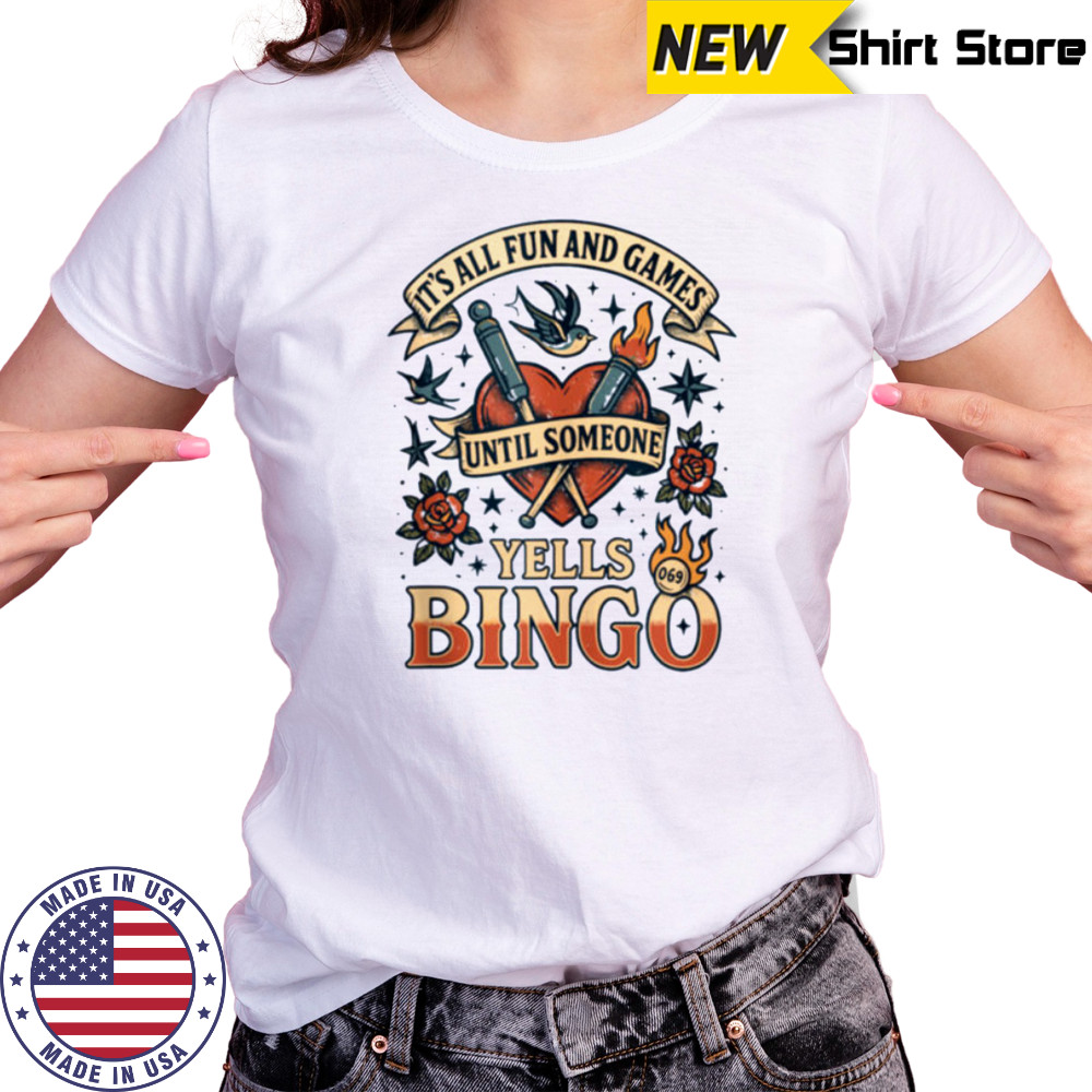 Bingo Tattoo Tee Mom Lucky Bingo Queen Top Shirt Women's T-shirt