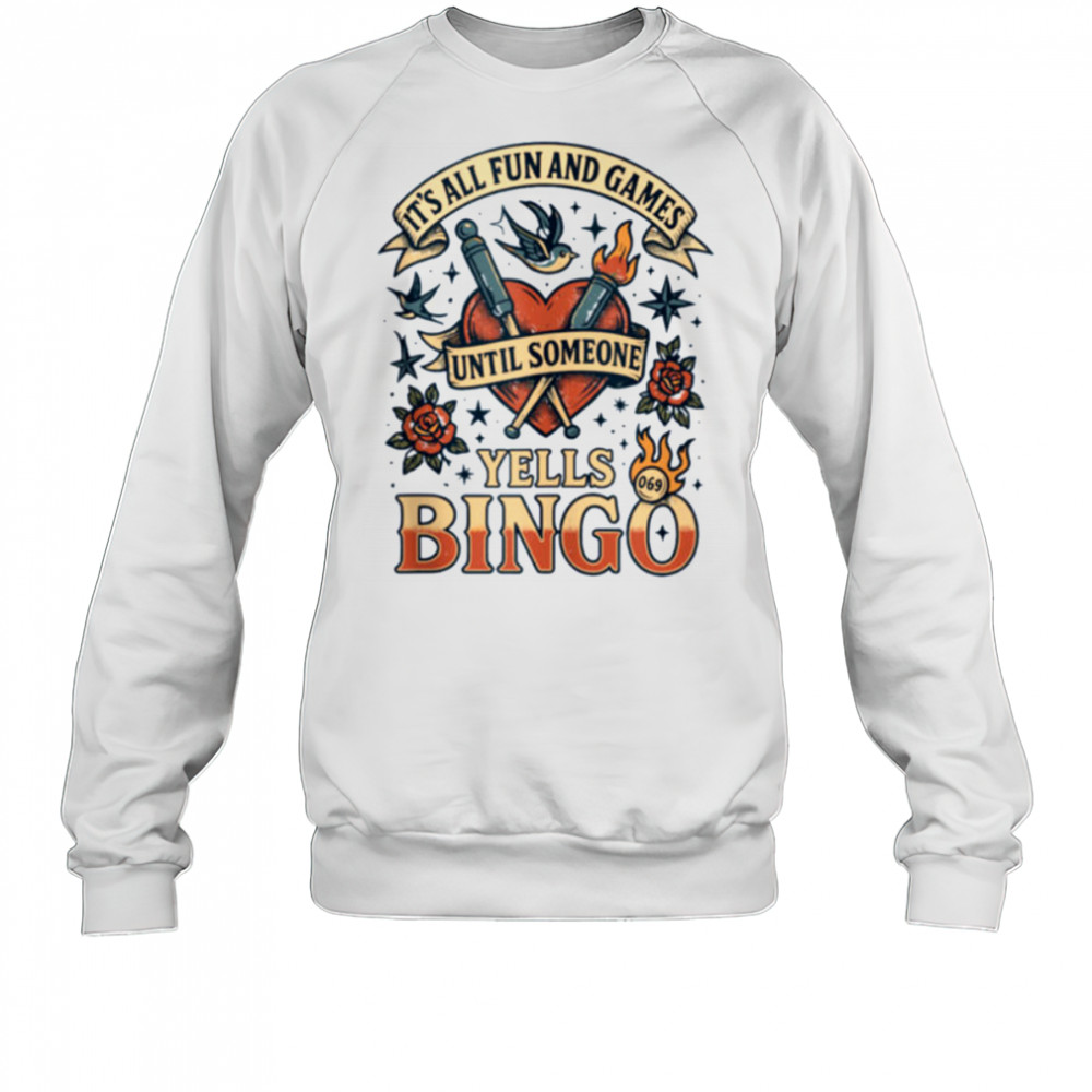 Bingo Tattoo Tee Mom Lucky Bingo Queen Top Shirt Sweatshirt