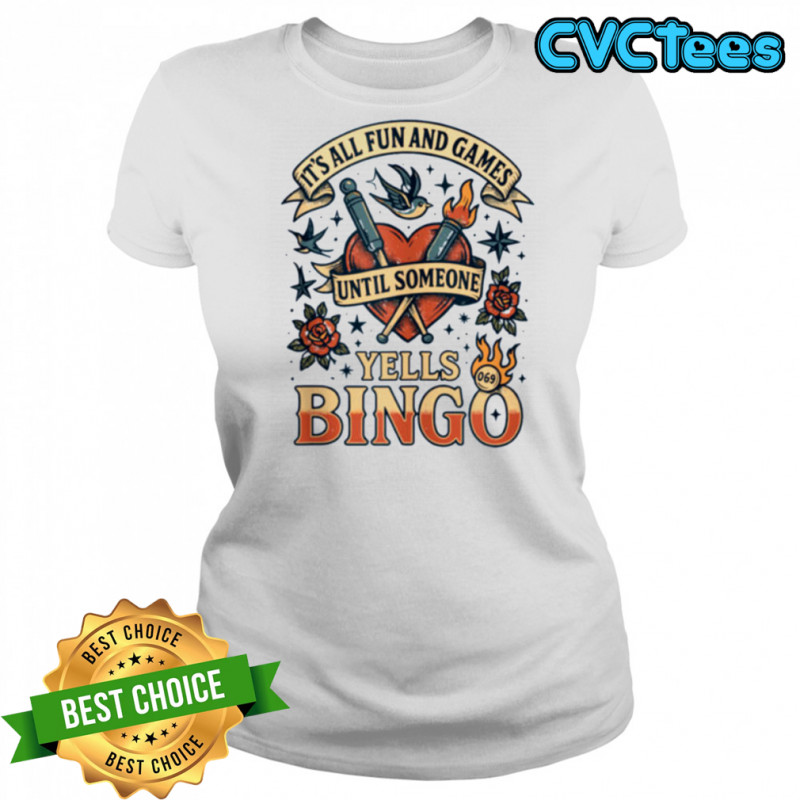 Bingo Tattoo Tee Mom Lucky Bingo Queen Top Shirt Women's T-shirt