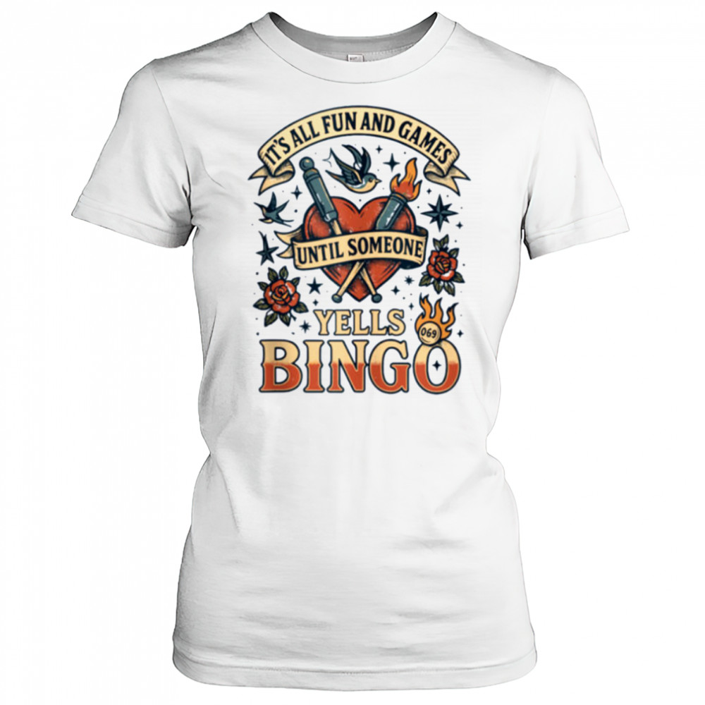 Bingo Tattoo Tee Mom Lucky Bingo Queen Top Shirt Women's T-shirt