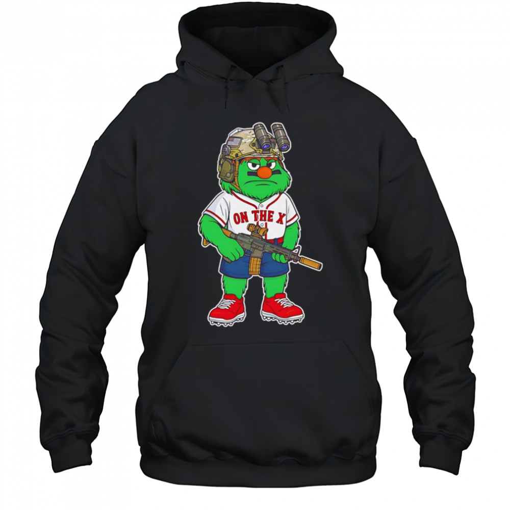 BOS Wally mascot on the X shirt Hoodie