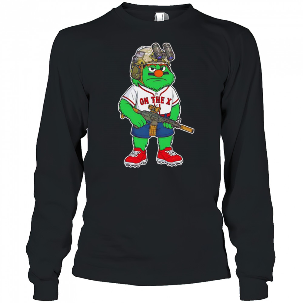 BOS Wally mascot on the X shirt Long Sleeved