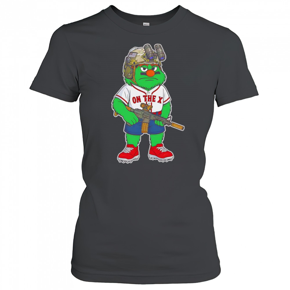 BOS Wally mascot on the X shirt Women's T-shirt