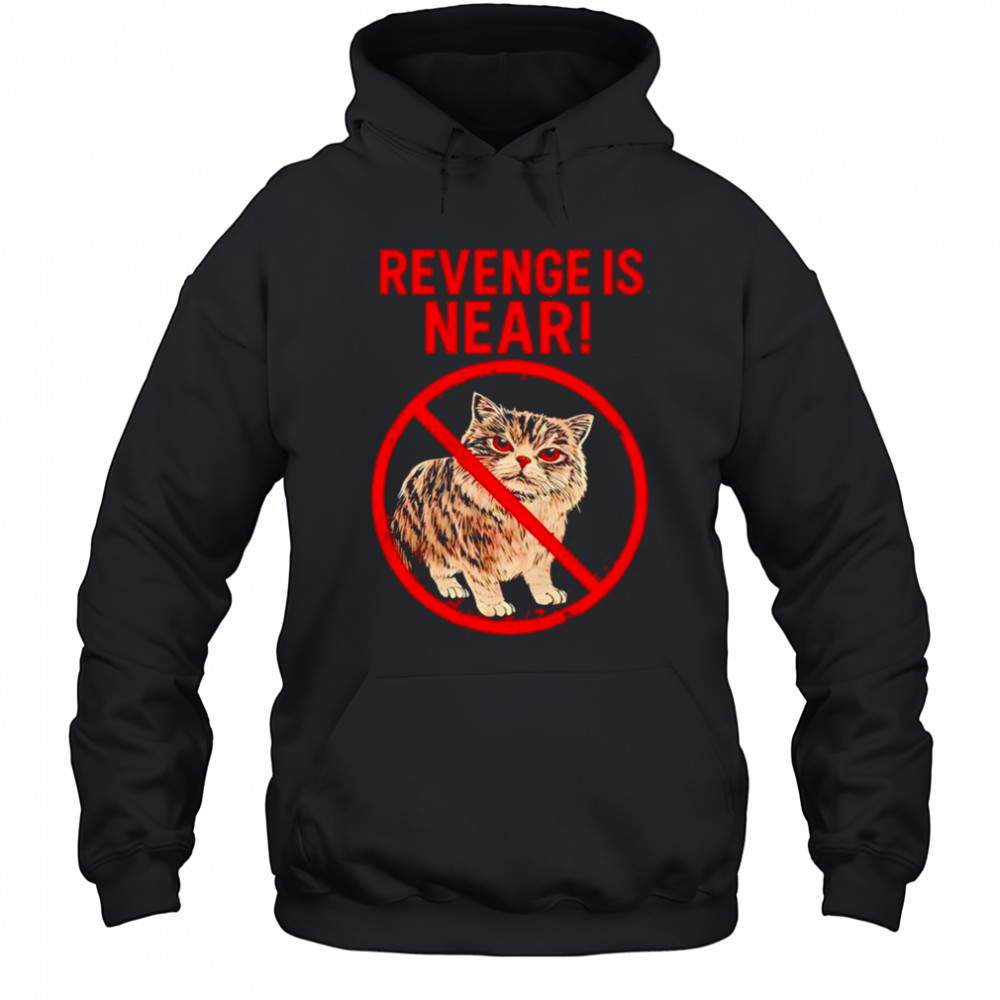 Cat revenge is near shirt Hoodie