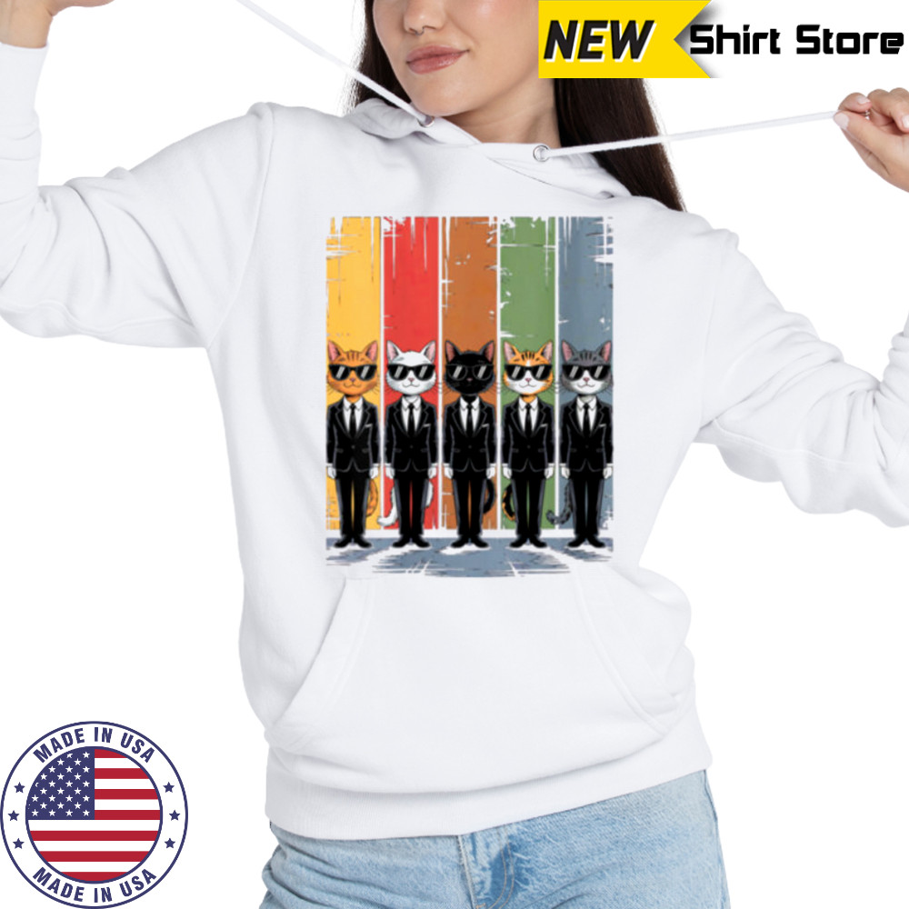 Cats Parody Cat Lineup Cat Lover Vintage Feline Humor Shirt Sweatshirt