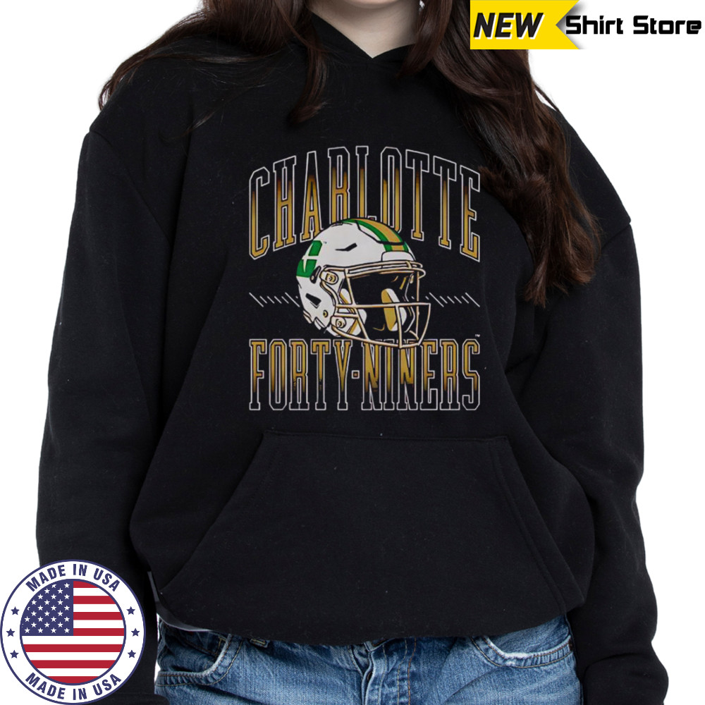 Charlotte 49ers Football Helmet T-Shirt Sweatshirt