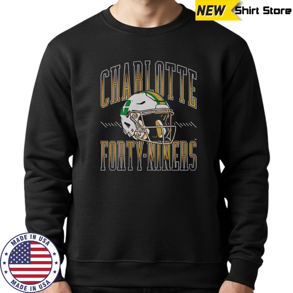 Charlotte 49ers Football Helmet T-Shirt Hoodie