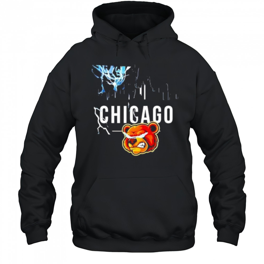 Chicago Bears Skyline town show shirt Hoodie