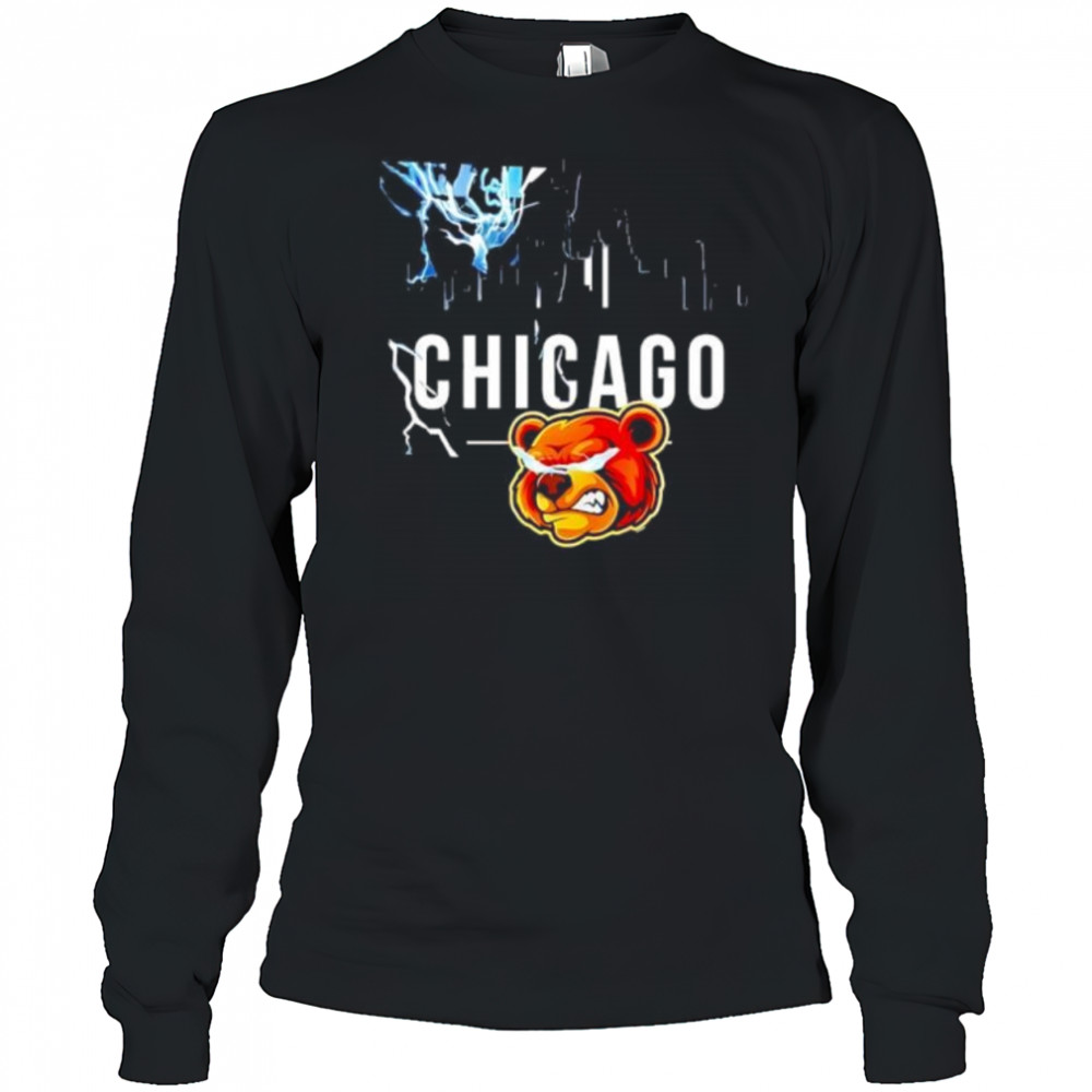 Chicago Bears Skyline town show shirt Long Sleeved