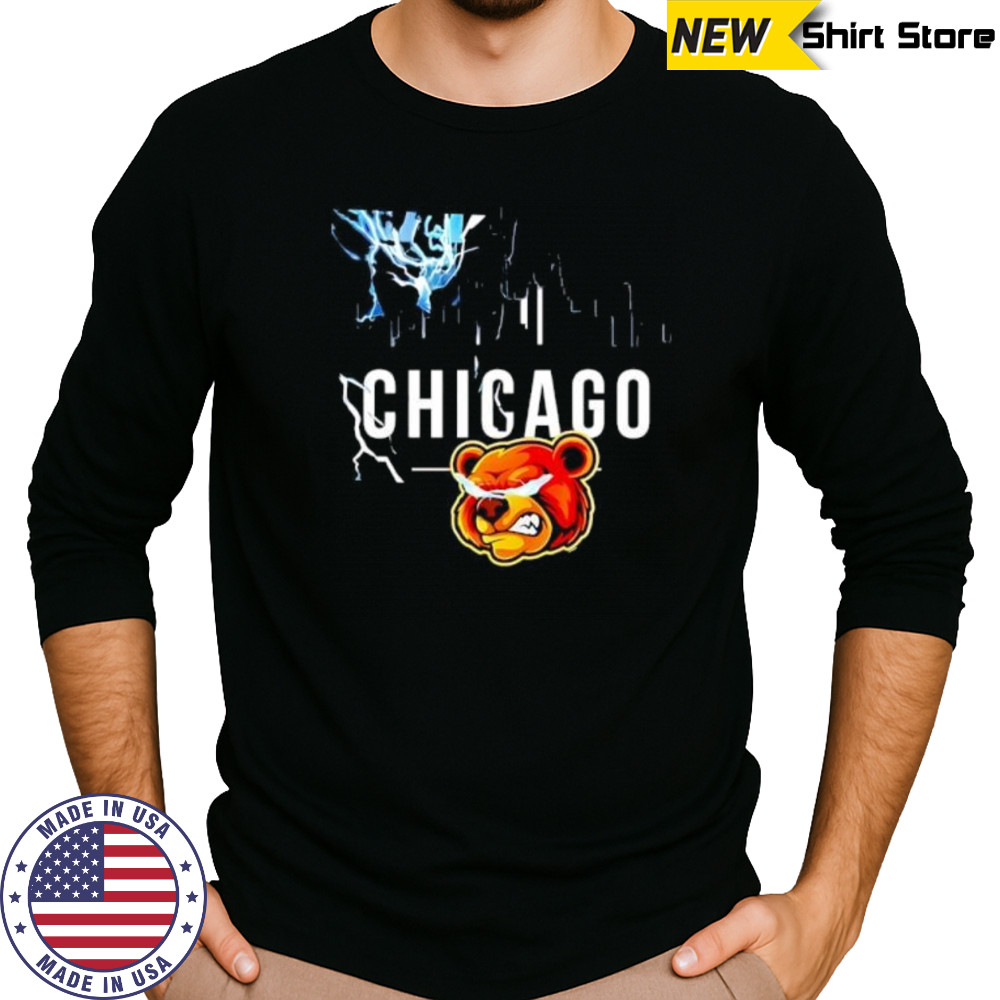 Chicago Bears Skyline town show shirt Long Sleeved