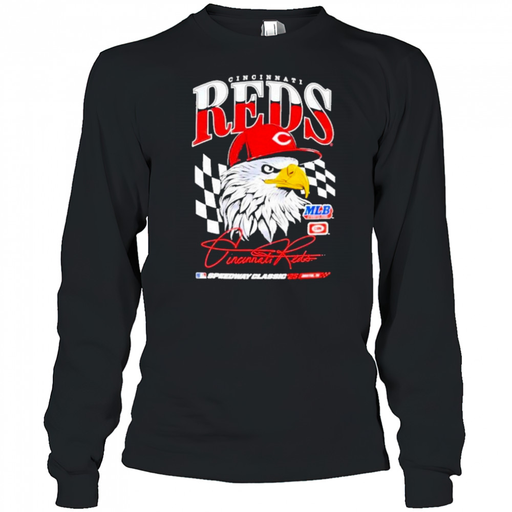 Cincinnati Reds Speedway T-Shirt Long Sleeved