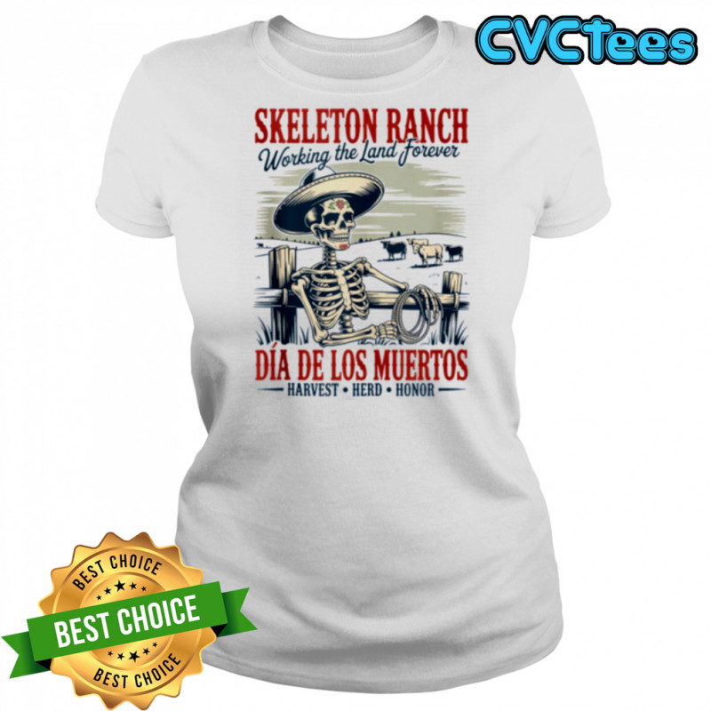 Classic Mexican Granjero DíA De Los Muertos Cowboy Shirt Women's T-shirt