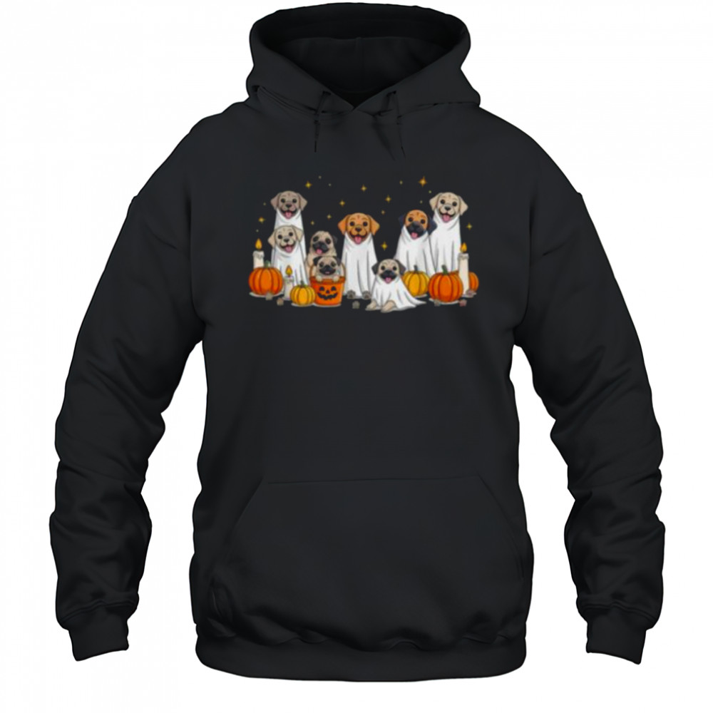 Dogs Ghosts Cute Dogs Dressed As Ghost Halloween Dog Shirt Hoodie