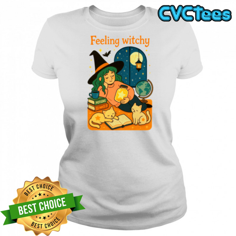 Feeling Witchy Magical Cozy Night Vibes Shirt Women's T-shirt