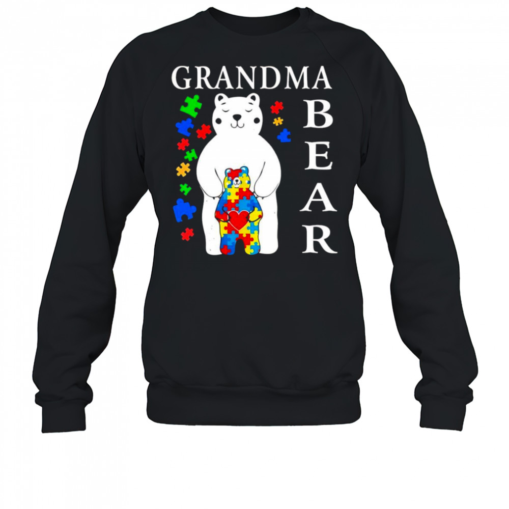 Grandma bear Autism Awareness shirt Sweatshirt