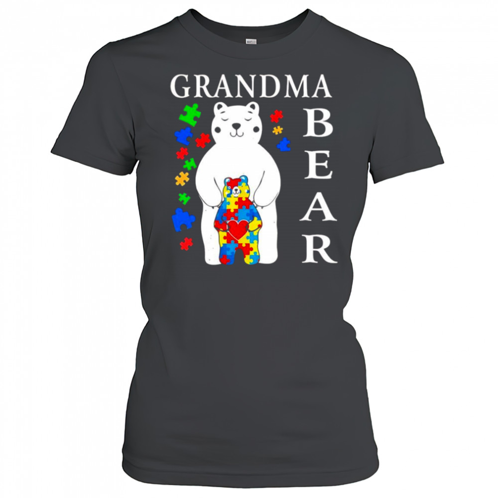 Grandma bear Autism Awareness shirt Women's T-shirt