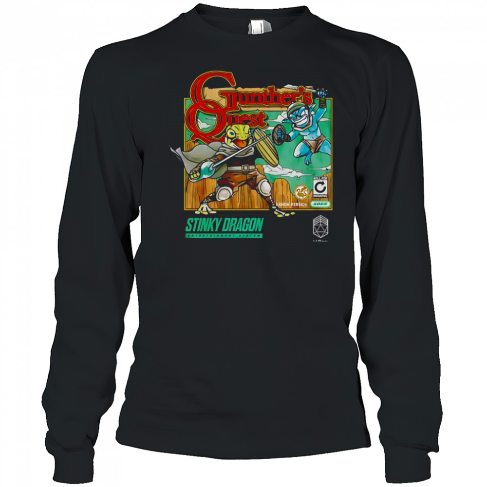 Gunther’s Quest stinky dragon shirt Long Sleeved