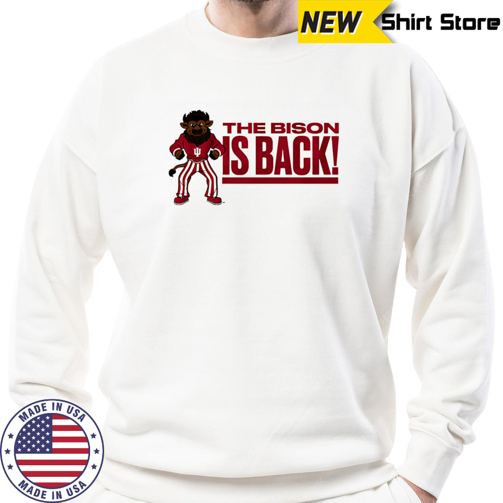 Hoosier The Bison is back shirt Hoodie