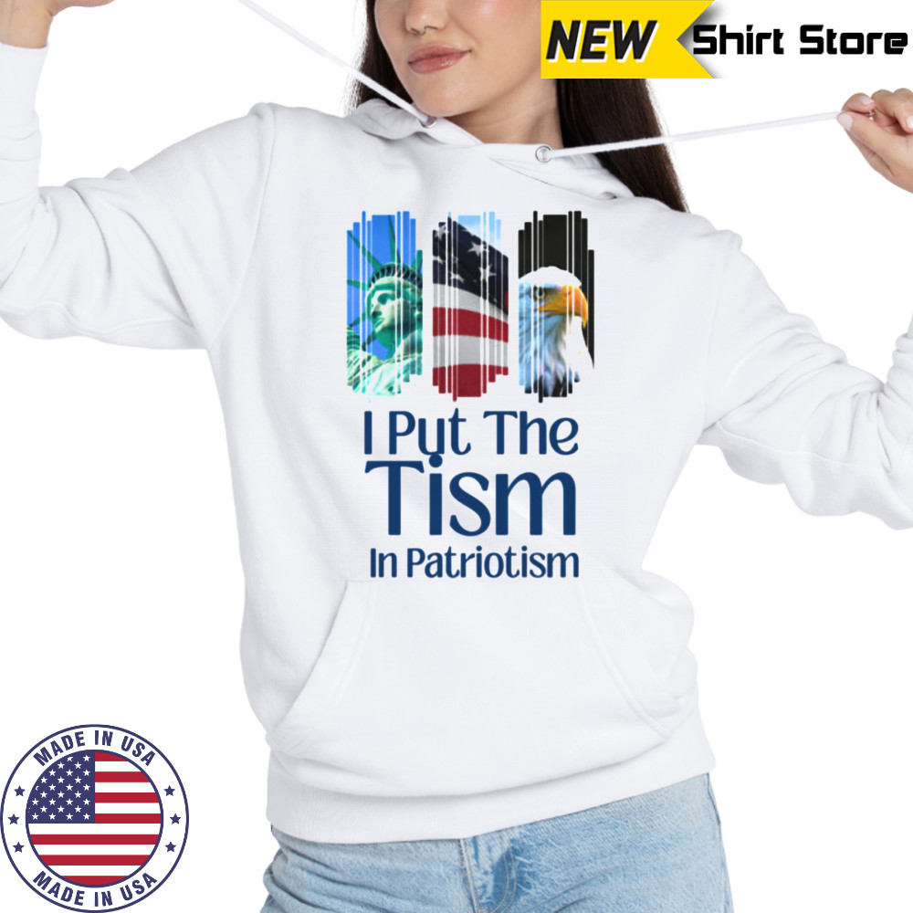 I Put The Tism In Patriotism Retro Autism Support USA Shirt Sweatshirt