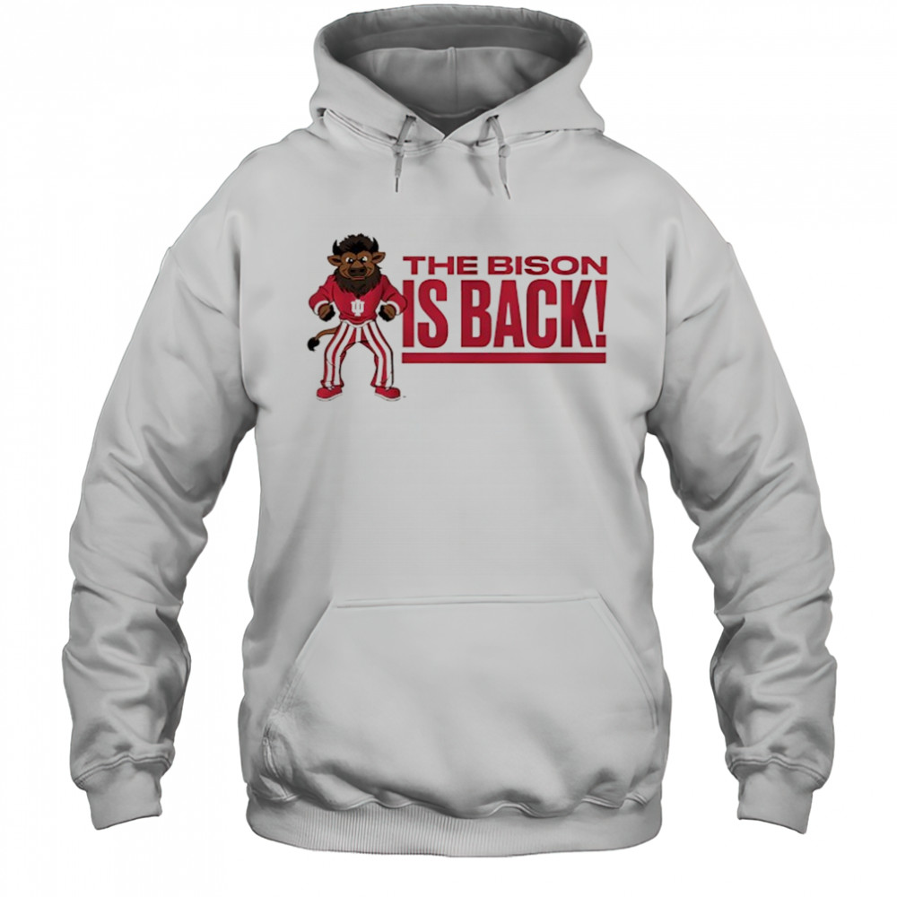 Indiana Hoosiers the Bison is back shirt Hoodie