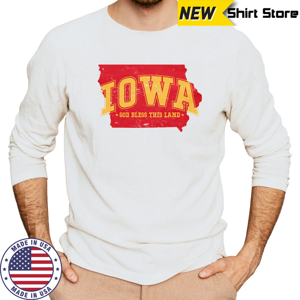 Iowa God bless this land shirt Long Sleeved