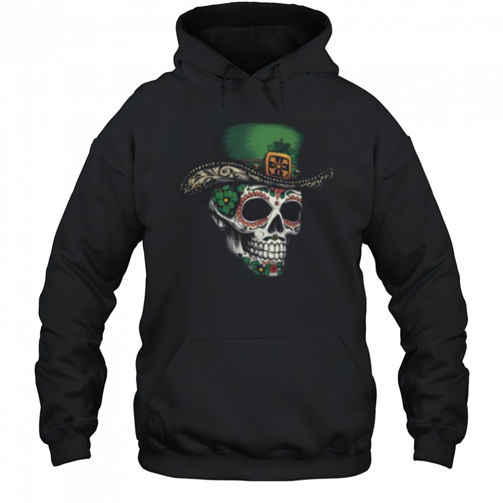 Irish I Were Mexican Sugar Skull T Shirt Hoodie